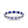 Load image into Gallery viewer, princess-cut-diamond-eternity-ring-1.50-carat-with-sapphire-in-white-gold-FDEWB8675PR-1.50CTGSABLANGLE5-NL-WG