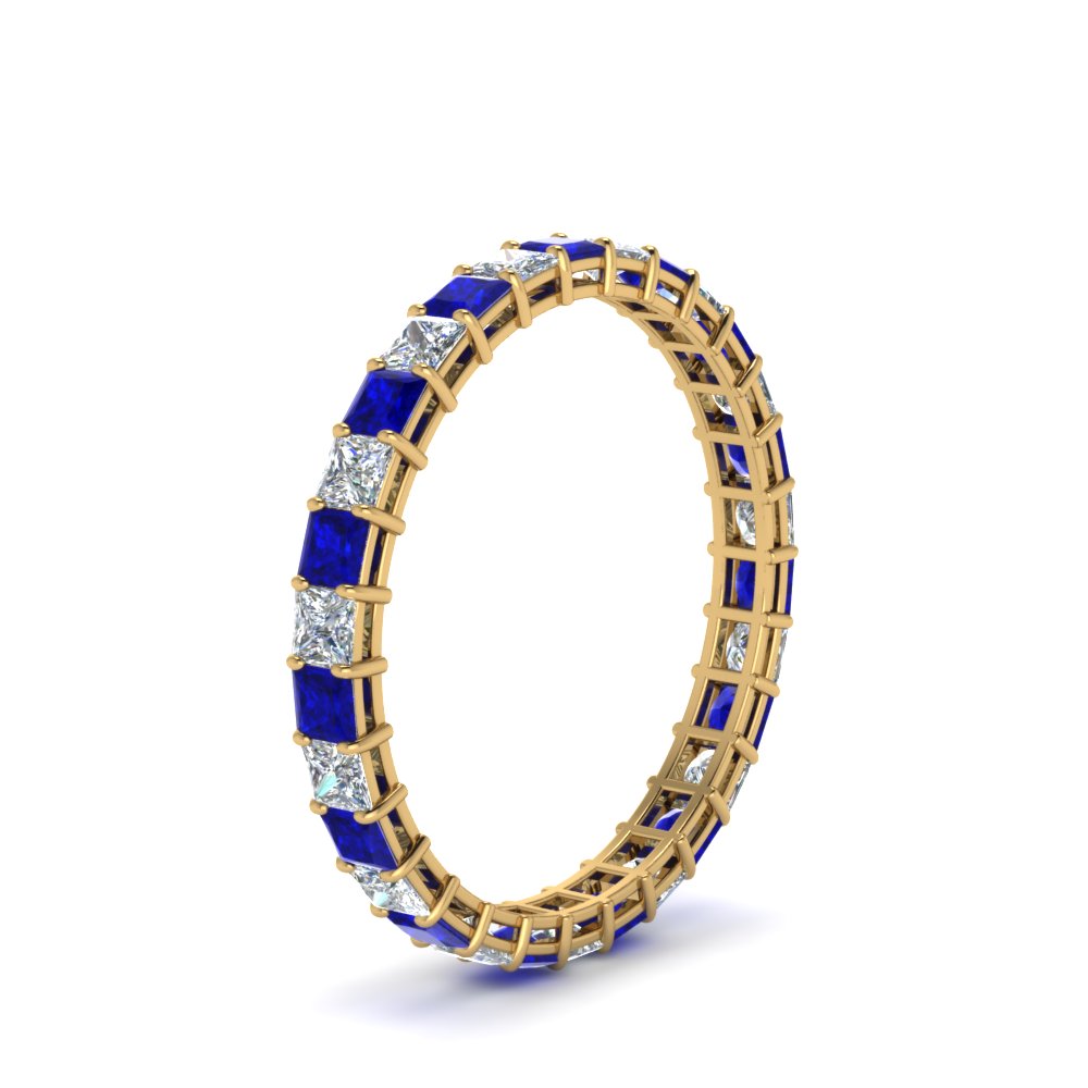 princess-cut-diamond-eternity-ring-1.50-carat-with-sapphire-in-yellow-gold-FDEWB8675PR-1.50CTGSABLANGLE2-NL-YG