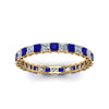 Load image into Gallery viewer, princess-cut-diamond-eternity-ring-1.50-carat-with-sapphire-in-yellow-gold-FDEWB8675PR-1.50CTGSABLANGLE5-NL-YG