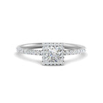 Load image into Gallery viewer, princess-cut-diamond-halo-petite-engagement-ring-in-white-gold-FD8523PRRANGLE3-NL-WG