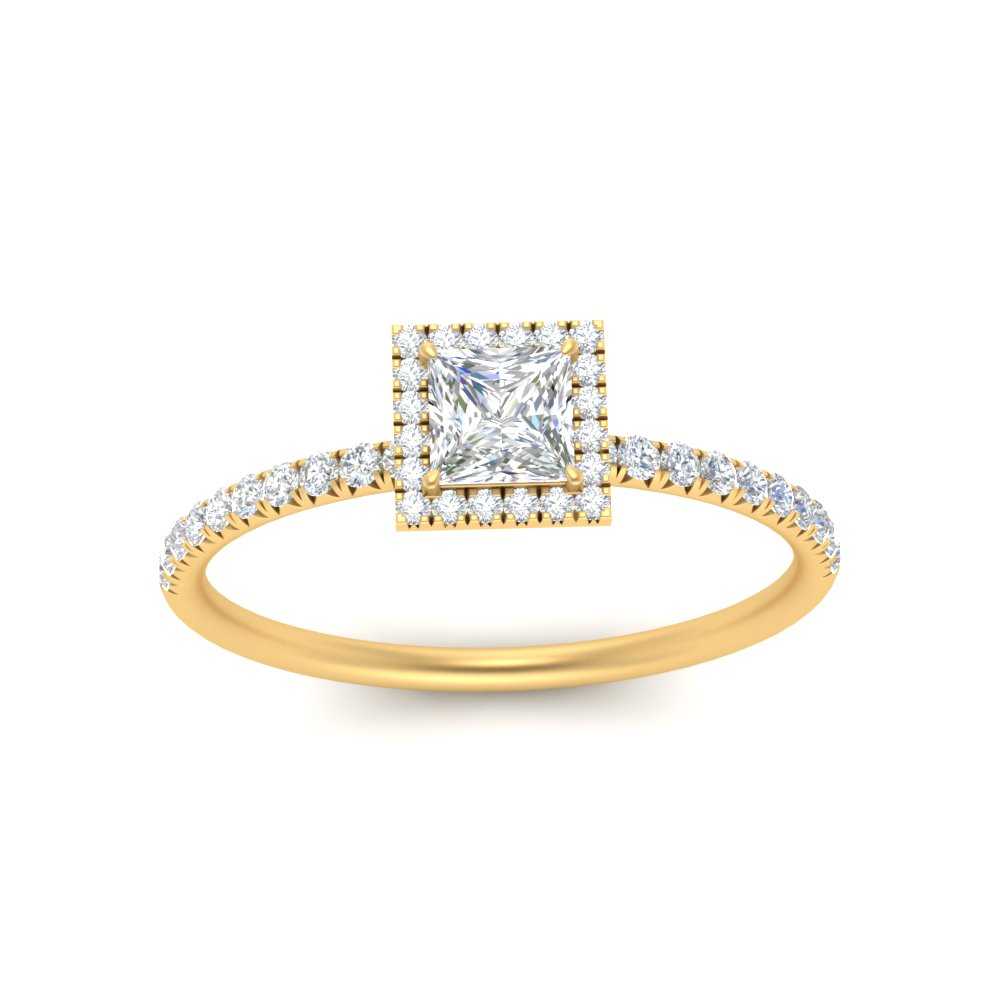 princess-cut-diamond-halo-petite-engagement-ring-in-yellow-gold-FD8523PRRANGLE3-NL-YG