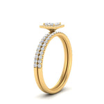 Load image into Gallery viewer, princess-cut-diamond-halo-wedding-ring-set-in-yellow-gold-FD8523PR-NL-YG
