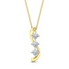 Load image into Gallery viewer, princess-cut-diamond-journey-three-stone-pendant-in-yellow-gold-FDPD11479ANGLE1-NL-YG