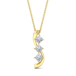 Load image into Gallery viewer, princess-cut-diamond-journey-three-stone-pendant-in-FDPD11479ANGLE1-NL-YG
