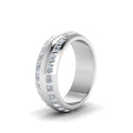 Thumbnail 8 - Double Row Diamond Eternity Mens Engagement Ring
