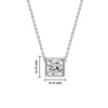 Load image into Gallery viewer, Princess Diamond Bezel Set Solitaire Pendant