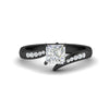 Load image into Gallery viewer, princess-cut-diamond-swirl-channel-ring-in-black-gold-FDENS4028PRR-NL-BG.jpg?v=1754995968