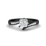 Load image into Gallery viewer, princess-cut-diamond-swirl-channel-ring-in-black-gold-FDENS4028PRR-NL-BG.jpg?v=1754995968
