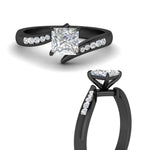 Load image into Gallery viewer, princess-cut-diamond-swirl-channel-ring-in-black-gold-FDENS4028PRRANGLE3-NL-BG.jpg?v=1754995968
