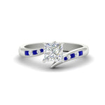 Load image into Gallery viewer, princess-cut-diamond-swirl-channel-set-sapphire-wedding-ring-in-white-gold-FDENS4028PRRGSABL-NL-WG.jpg?v=1754995969
