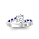 Load image into Gallery viewer, princess-cut-diamond-swirl-channel-set-sapphire-wedding-ring-in-white-gold-FDENS4028PRRGSABLANGLE5-NL-WG.jpg?v=1754995969
