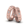 Load image into Gallery viewer, princess-cut-diamond-wedding-bands-for-gay-in-14K-rose-gold-FDLG8012B-NL-RG