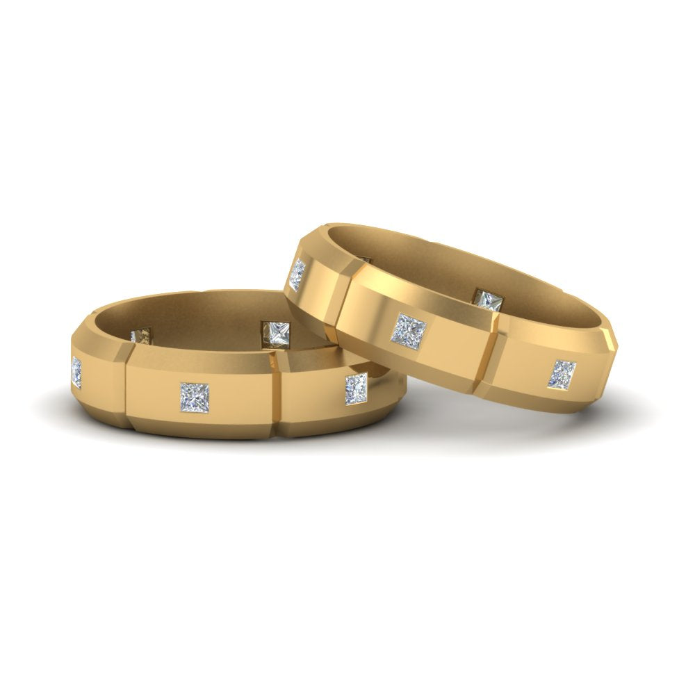 princess-cut-diamond-wedding-bands-for-gay-in-14K-yellow-gold-FDLG8012B-NL-YG