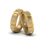 Load image into Gallery viewer, princess-cut-diamond-wedding-bands-for-gay-in-14K-yellow-gold-FDLG8012B-NL-YG
