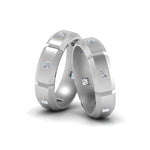 Load image into Gallery viewer, princess-cut-diamond-wedding-bands-for-gay-in-950-Platinum-FDLG8012B-NL-WG
