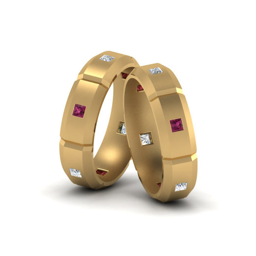 princess-cut-diamond-wedding-bands-for-gay-with-pink-sapphire-in-14K-yellow-gold-FDLG8012BGSADRPI-NL-YG