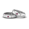 Load image into Gallery viewer, princess-cut-diamond-wedding-bands-for-gay-with-pink-sapphire-in-950-Platinum-FDLG8012BGSADRPI-NL-WG