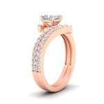 Load image into Gallery viewer, princess-cut-diamond-wedding-ring-set-in-FDENS3007PR-NL-RG
