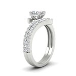 Load image into Gallery viewer, princess-cut-diamond-wedding-ring-set-in-FDENS3007PR-NL-WG
