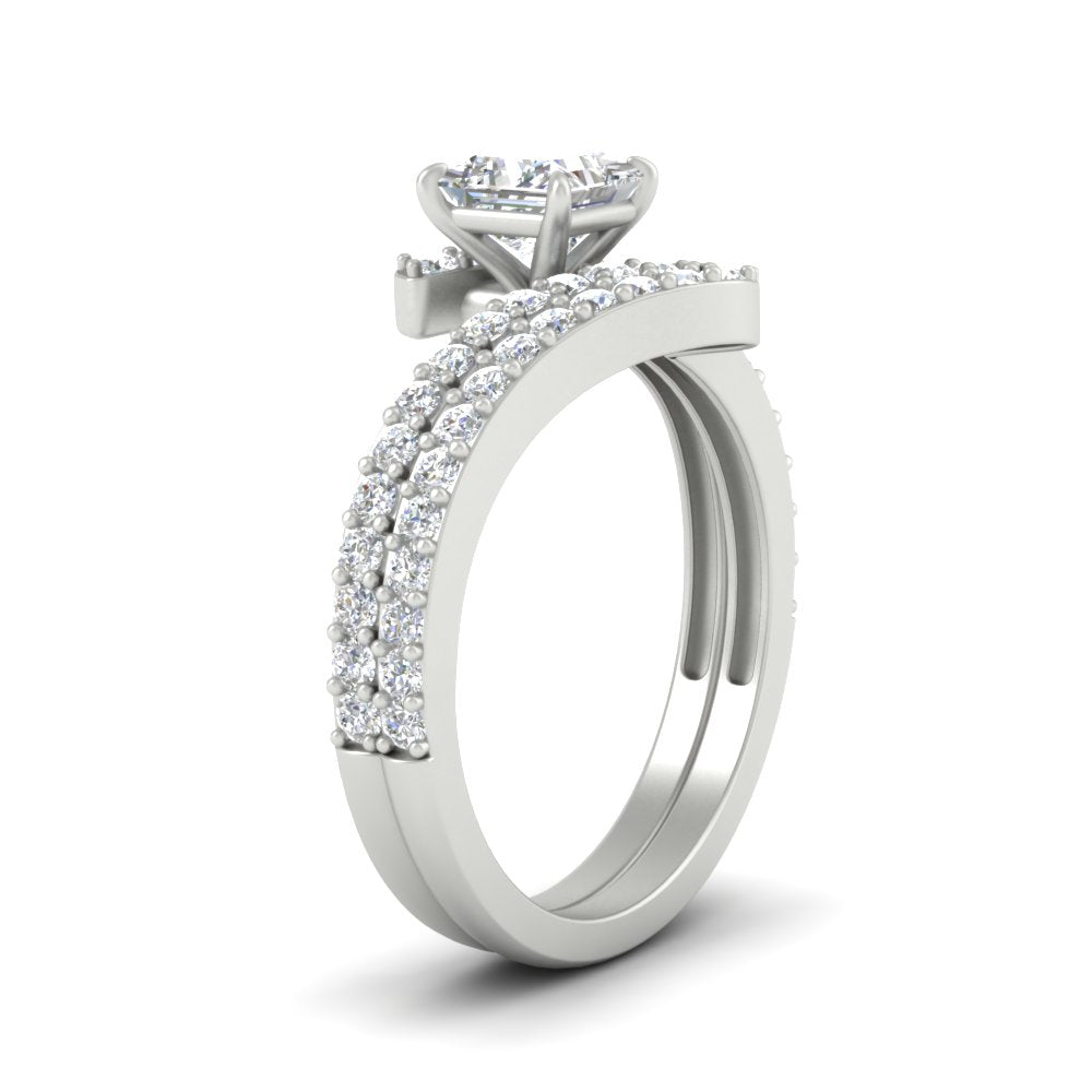 princess-cut-diamond-wedding-ring-set-in-FDENS3007PR-NL-WG