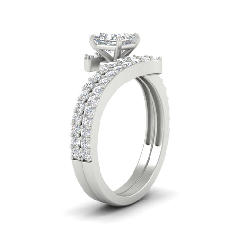 princess-cut-diamond-wedding-ring-set-in-FDENS3007PR-NL-WG