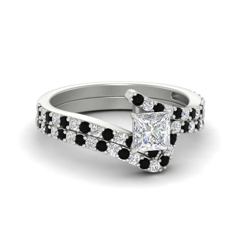 princess-cut-diamond-wedding-ring-set-with-black-diamond-in-FDENS3007PRGBLACK-NL-WG