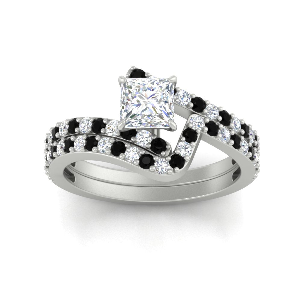 princess-cut-diamond-wedding-ring-set-with-black-diamond-in-FDENS3007PRGBLACK-NL-WG