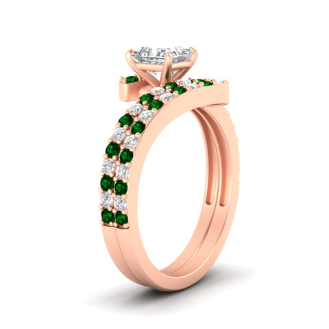 princess-cut-diamond-wedding-ring-set-with-emerald-in-FDENS3007PRGEMGR-NL-RG