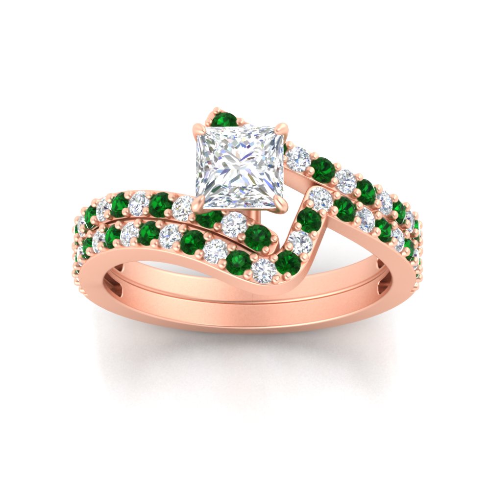 princess-cut-diamond-wedding-ring-set-with-emerald-in-FDENS3007PRGEMGR-NL-RG