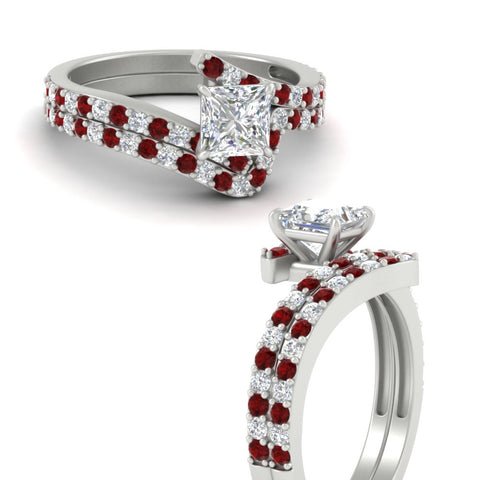 princess-cut-diamond-wedding-ring-set-with-ruby-in-FDENS3007PRGRUDR-NL-WG