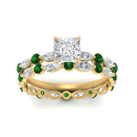 Load image into Gallery viewer, princess-cut-emerald-floating-marquise-accent-ring-with-eternity-wedding-band-in-yellow-gold-FDEWB9398PRGEMGRANGLE5-NL-YG_66a5a2c3-2a51-4b60-8e0a-f2557063b189.jpg?v=1758802293
