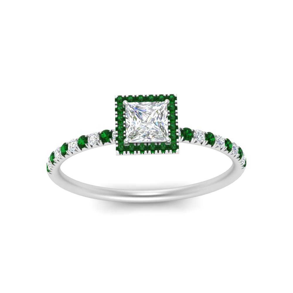princess-cut-emerald-halo-petite-engagement-ring-in-white-gold-FD8523PRRGEMGRANGLE3-NL-WG