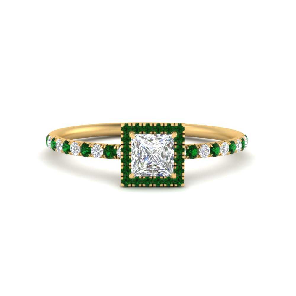 princess-cut-emerald-halo-petite-engagement-ring-in-yellow-gold-FD8523PRRGEMGRANGLE3-NL-YG