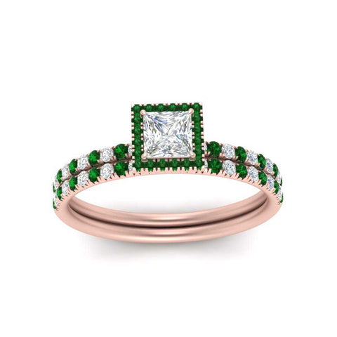 princess-cut-emerald-halo-wedding-ring-set-in-rose-gold-FD8523PRGEMGR-NL-RG