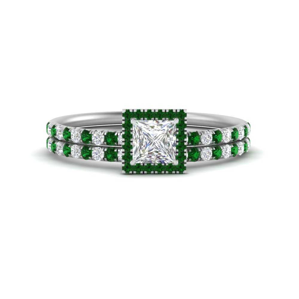 princess-cut-emerald-halo-wedding-ring-set-in-white-gold-FD8523PRGEMGR-NL-WG