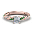 Thumbnail 44 - princess-cut-emerald-twisted-vine-engagement-ring-in-rose-gold-FD9127PRRGEMGR-NL-RG