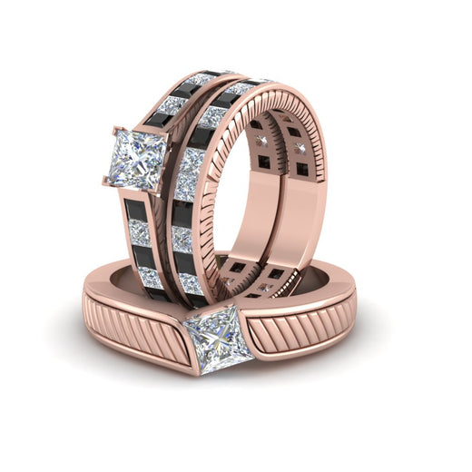 princess-cut-engraved-trio-matching-diamond-wedding-sets-with-black-diamond-in-14K-rose-gold-FD8225TPRGBLACKANGLE5-NL-RG?v=1756184721