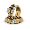 Load image into Gallery viewer, princess-cut-engraved-trio-matching-diamond-wedding-sets-with-black-diamond-in-14K-yellow-gold-FD8225TPRGBLACKANGLE5-NL-YG?v=1756184720