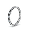 Load image into Gallery viewer, princess-cut-eternity-ring-1.50-carat-with-black-diamond-in-white-gold-FDEWB8675PR-1.50CTGBLACKANGLE2-NL-WG