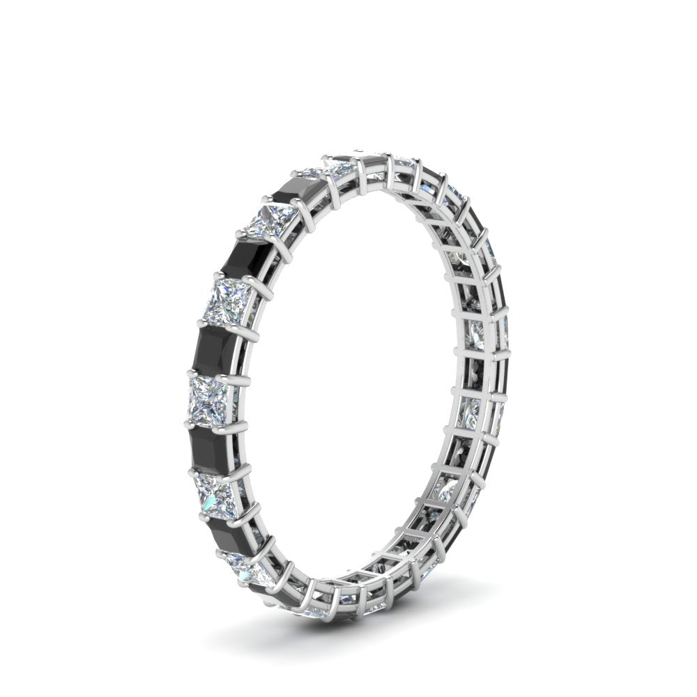 princess-cut-eternity-ring-1.50-carat-with-black-diamond-in-white-gold-FDEWB8675PR-1.50CTGBLACKANGLE2-NL-WG