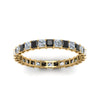 Load image into Gallery viewer, princess-cut-eternity-ring-1.50-carat-with-black-diamond-in-yellow-gold-FDEWB8675PR-1.50CTGBLACKANGLE5-NL-YG
