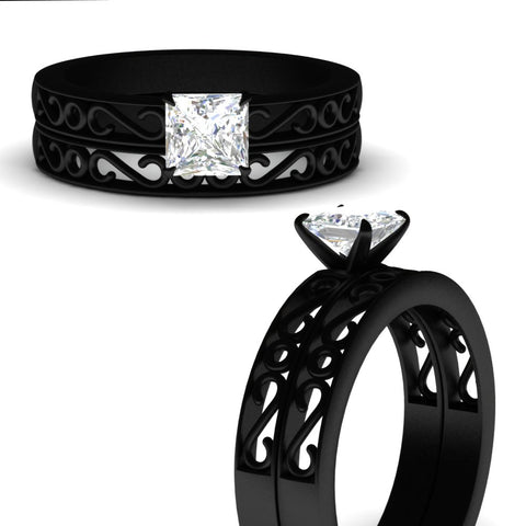 princess-cut-filigree-single-stone-diamond-wedding-ring-set-in-black-gold-FDENS3289PRANGLE3-NL-BG.jpg?v=1763371080