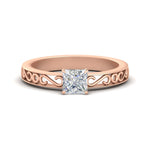 Load image into Gallery viewer, princess-cut-filigree-single-stone-engagement-ring-in-rose-gold-FDENS3289PRR-NL-RG.jpg?v=1763370606
