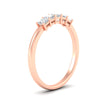 Load image into Gallery viewer, princess-cut-five-stone-diamond-ring-half-carat-in-rose-gold-fdwb8008prangle2-0.50ct-nl-rg