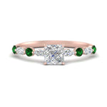 Load image into Gallery viewer, princess-cut-floating-marquise-accent-emerald-engagement-ring-in-rose-gold-FDEWB9398PRRGEMGR-NL-RG?v=1756366419
