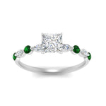 Load image into Gallery viewer, princess-cut-floating-marquise-accent-emerald-engagement-ring-in-white-gold-FDEWB9398PRRGEMGRANGEL5-NL-WG?v=1756366419
