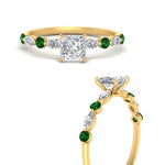 Load image into Gallery viewer, princess-cut-floating-marquise-accent-emerald-engagement-ring-in-yellow-gold-FDEWB9398PRRGEMGRANGEL3-NL-YG?v=1756366419
