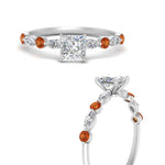 Load image into Gallery viewer, princess-cut-floating-marquise-accent-orange-sapphire-engagement-ring-in-white-gold-FDEWB9398PRRGSAORANGEL3-NL-WG?v=1756366419
