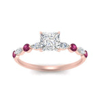 Load image into Gallery viewer, princess-cut-floating-marquise-accent-pink-sapphire-engagement-ring-in-rose-gold-FDEWB9398PRRGSADRPIANGEL5-NL-RG?v=1756366419
