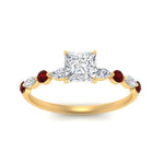 Load image into Gallery viewer, princess-cut-floating-marquise-accent-ruby-engagement-ring-in-yellow-gold-FDEWB9398PRRGRUDRANGEL5-NL-YG?v=1756366419
